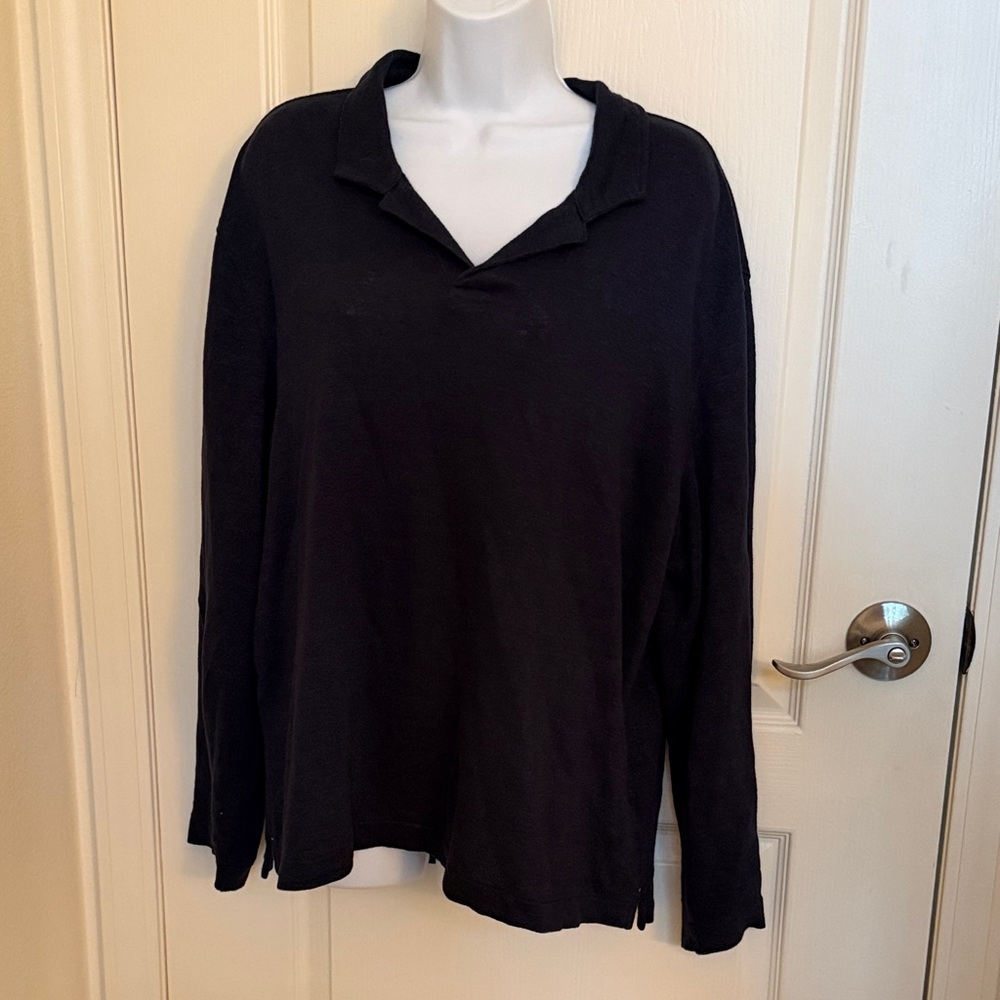 Banana Republic Black Long Sleeve Top